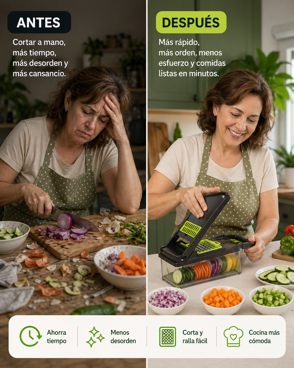 CortaFácil™ | Pica, corta y prepara en segundos