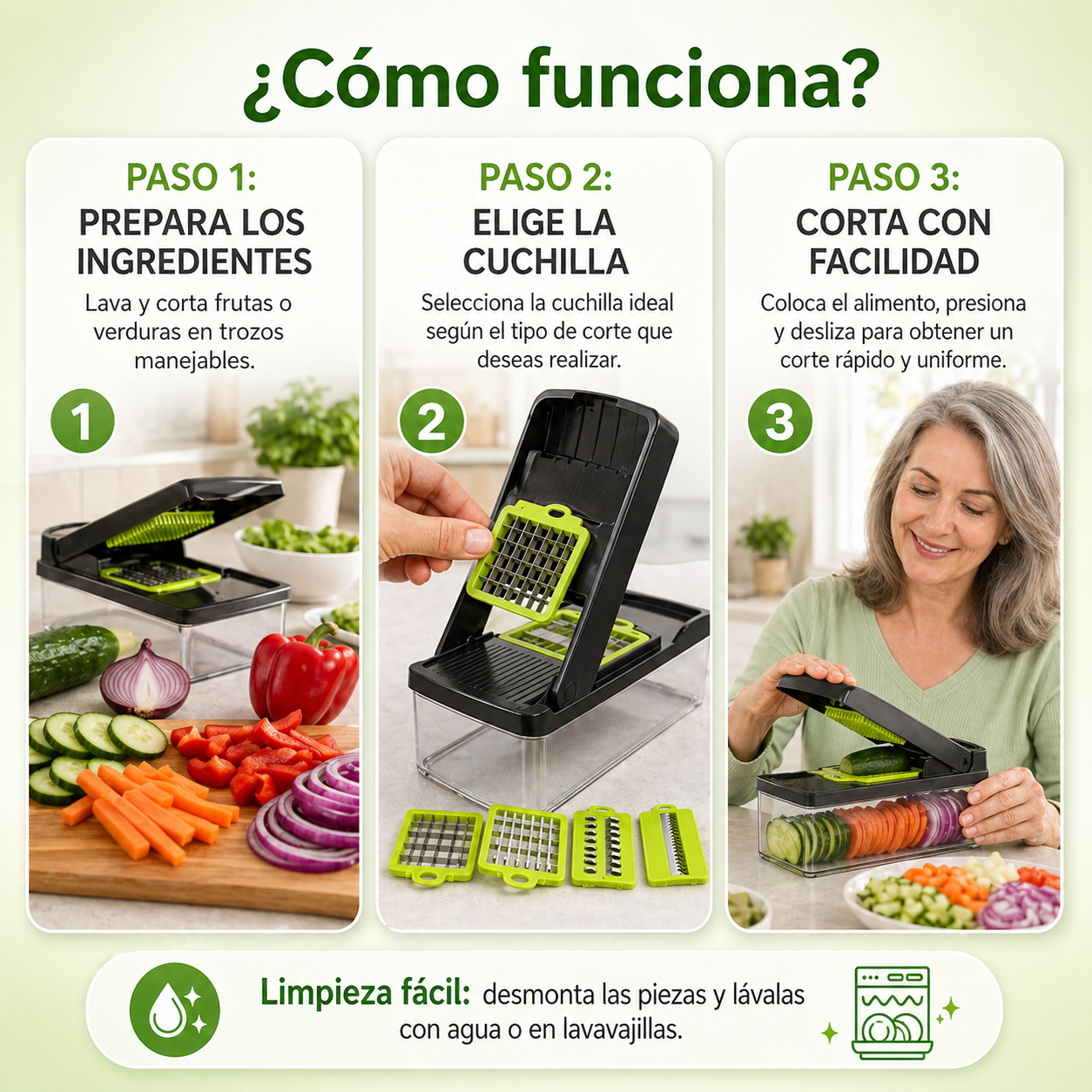 CortaFácil™ | Pica, corta y prepara en segundos