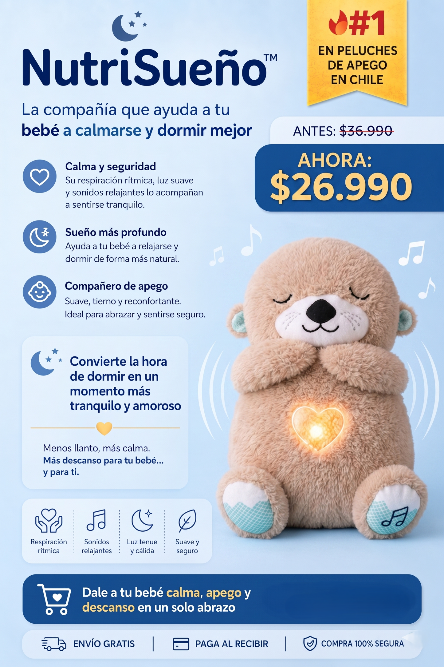 NutriSueño™ | Relaja, acompaña y ayuda a dormir