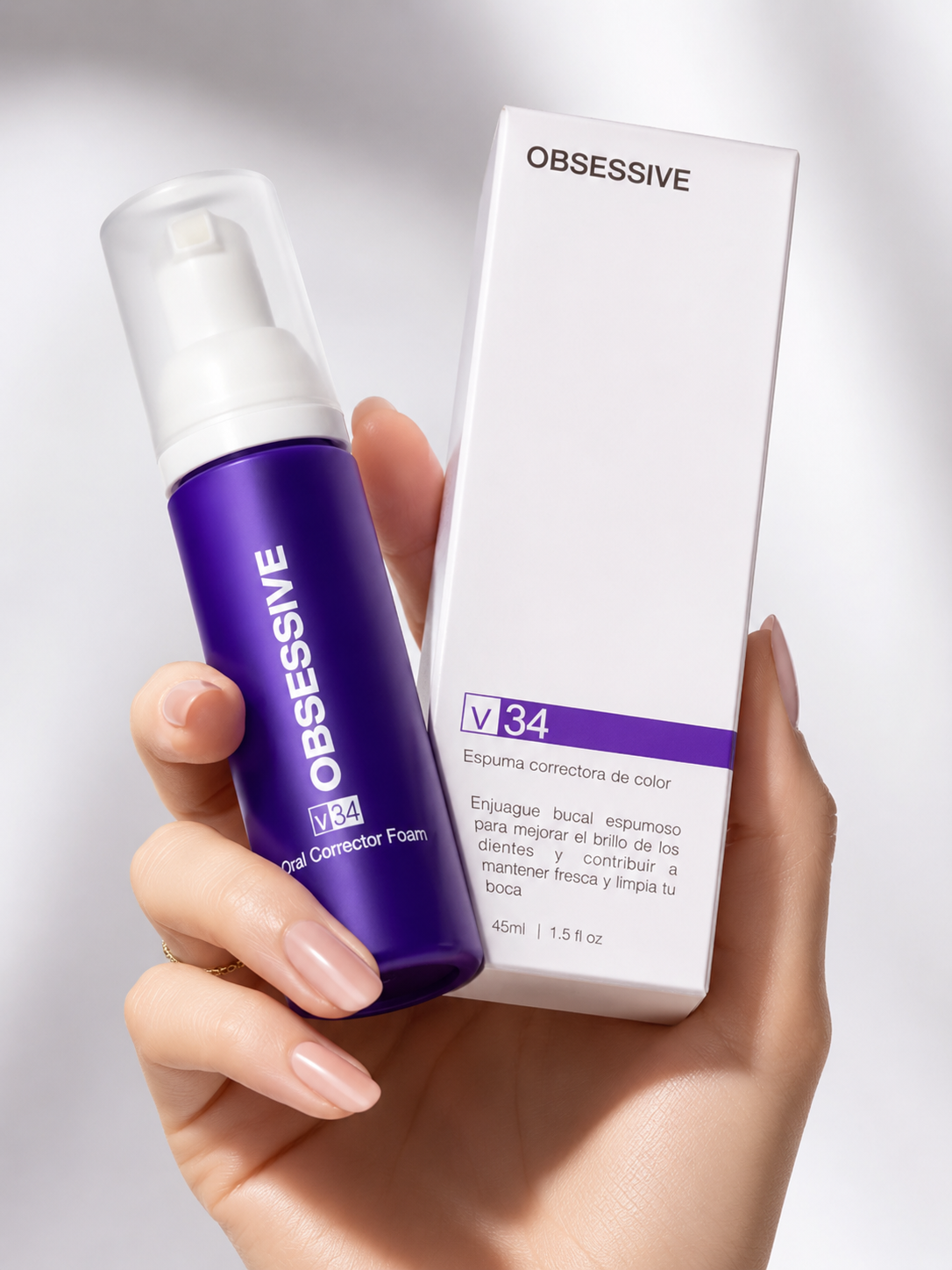 Obsessive V34 – Espuma Correctora Dental Sin Peróxido en 2 Minutos