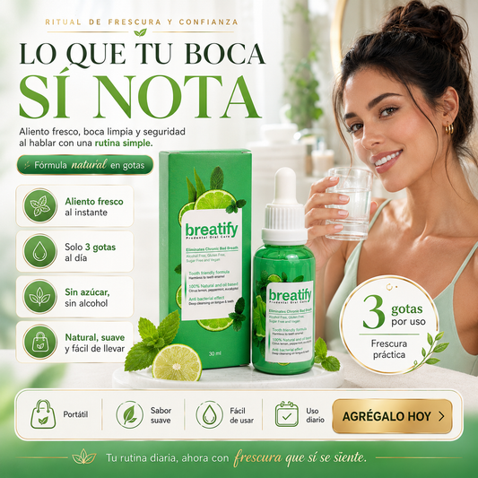 BREATIFY™ — 3 GOTAS Y ADIÓS AL MAL ALIENTO 🔥